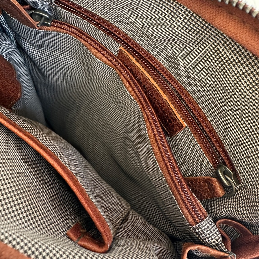 Spikes and Sparrow Texas Leather Backpack in Brandy Cognac - Picture 12 of 14